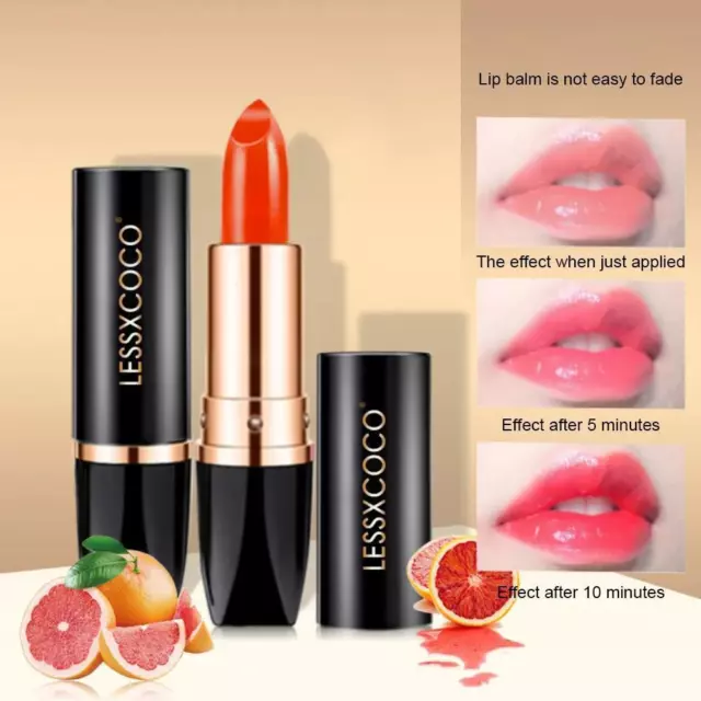 LongLasting ColorChanging Lip Balm with Firming Infused with 2