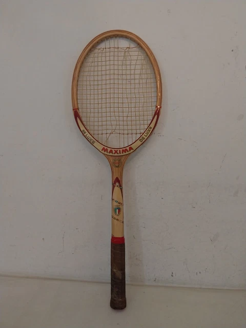 RACCHETTA DA TENNIS MAXIMA TORNEO DE LUXE Vintage Anni 70 Testa un po' storta EUR 30,00 - IT