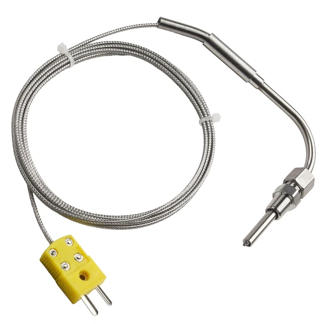 Sonda di scarico termocoppia tipo K filo sensore alta temperatura 2M EGT 1/8NPT