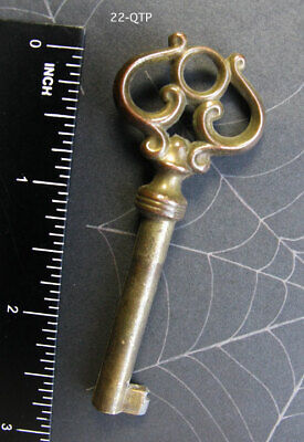 Old Brass Skeleton Key - GENUINE Vintage Key - More Antique Barrel Keys Here