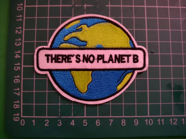 There Is No Planet B Embroidered Iron On Patch. Environment Future  Earth