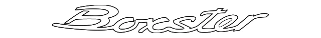Genuine Porsche Boxster Emblem 981-559-237-03