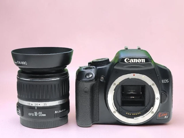 CANON EOS KISS X2 DSLR Camera with 18-55mm Lens Lightweight