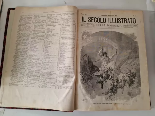 Il Secolo Illustrato Della Domenica Annata Completa 1891