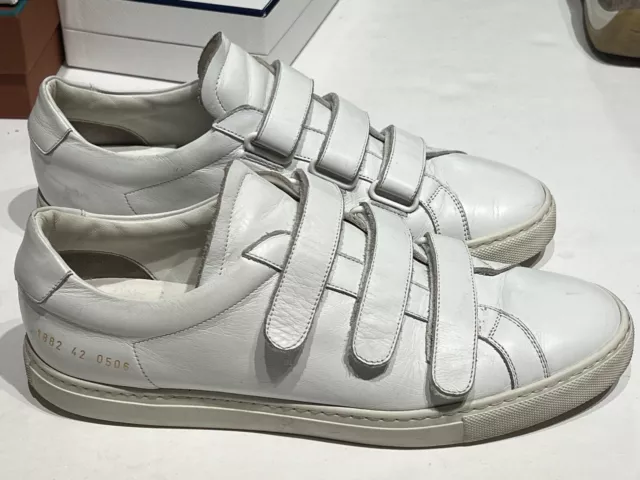 Common Projects While Achilles Strap Sneakers 42