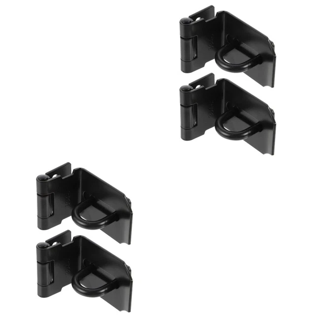 4 Pcs  Door Right Angle Lock Buckle 90 Degree Barn Door Latch Lock Padlock Hasp