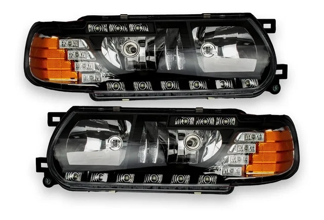 Audi Type Sports Headlights For Nissan Sentra 1991-1994 B13, Sunny, Se-R