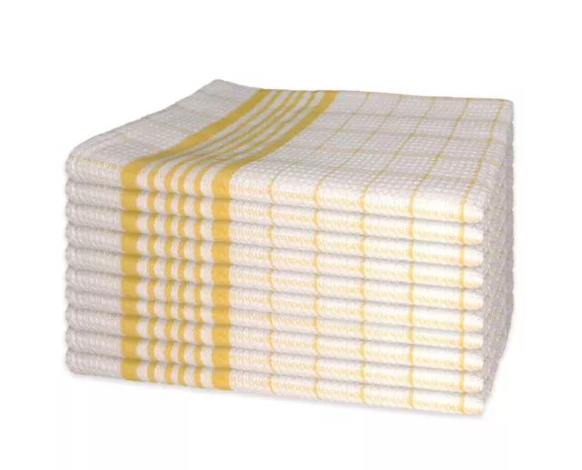 10 PACK Kitchen Towel Dish Cloth Super Absorbent Tea Towels 26x16cm Utopia  Towel