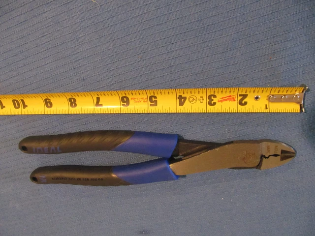 New Ideal 30-3429 Crimper Pliers 9-3/4" Length 10 - 22 Awg Insulated Non Snips