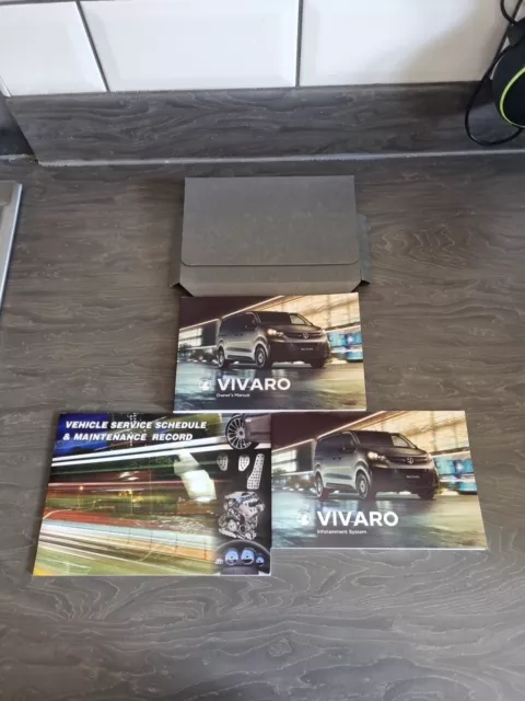 Vauxhall Vivaro Owners Manual Handbook 2019-2024 (2022)