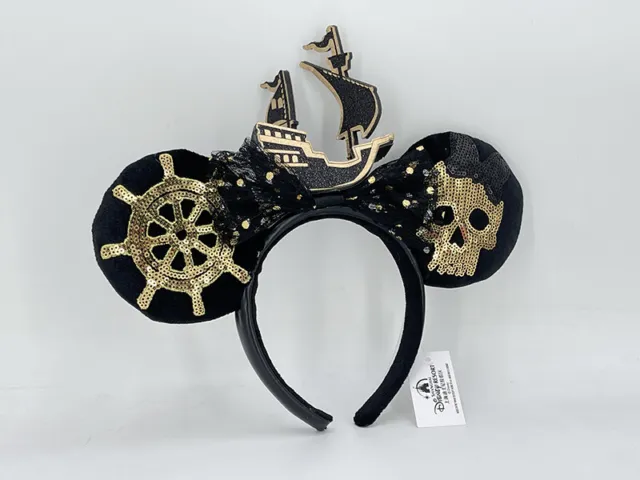 Ears Pirates of the Caribbean Headband Disney Parks Minnie Mouse Kids Gift