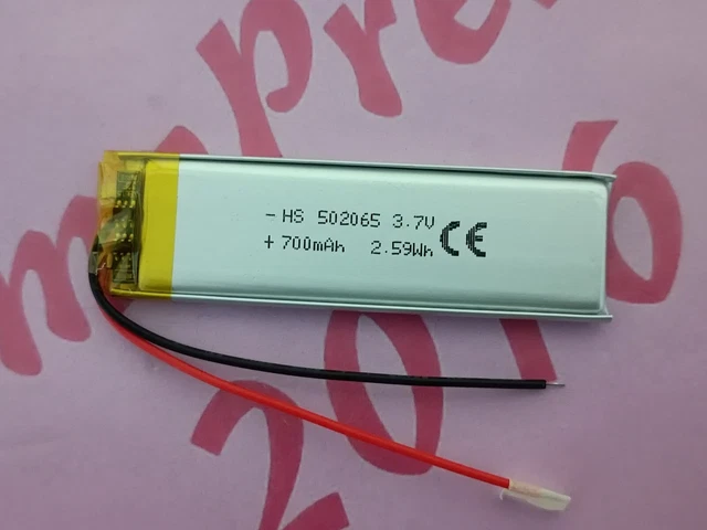BATTERIA LIPO AI Polimeri Di Litio 500mAh 3.7V Spina PH 2.0 EUR 6,49 - IT - Foto 14