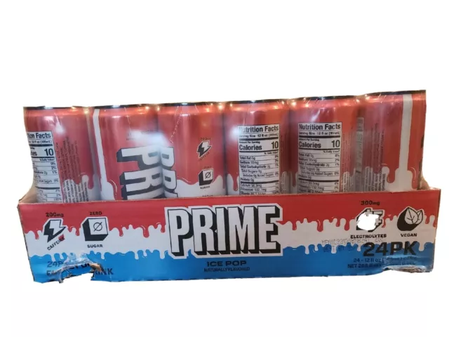 Prime Energy Drink - Ice Pop Case (24 Cans)