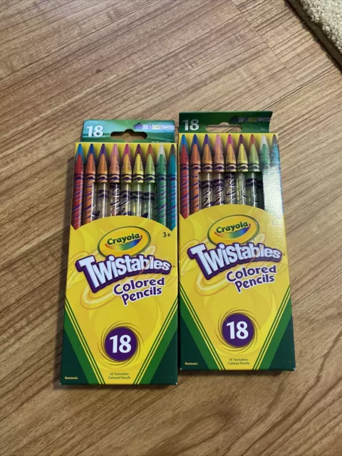 Crayola 687418 Twistables 18 Assorted Colored Pencils