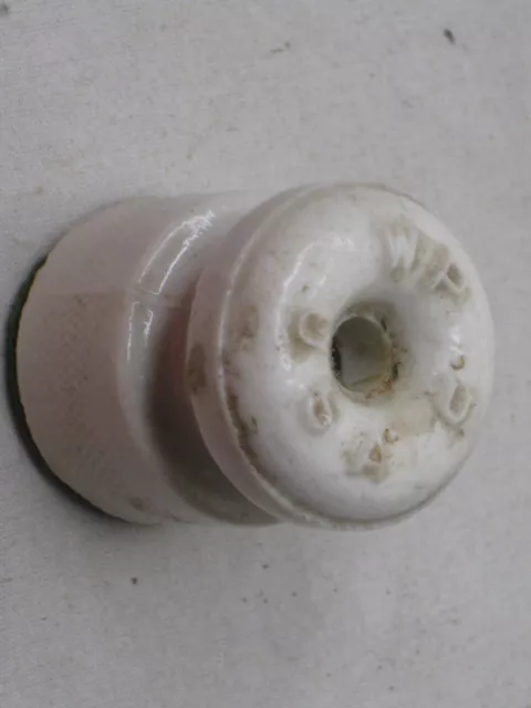 vintage WP 5 USA small ceramic porcelain insulator electrical power supply