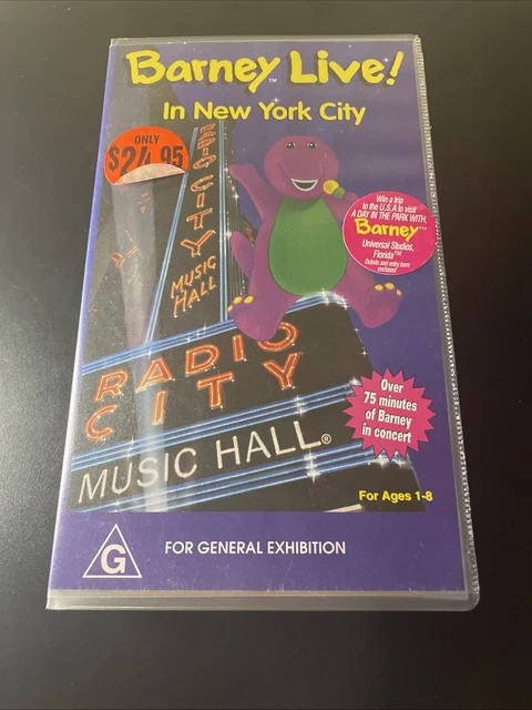 BARNEY LIVE! ~ In New York City ~ Vhs Video $17.95 - PicClick AU