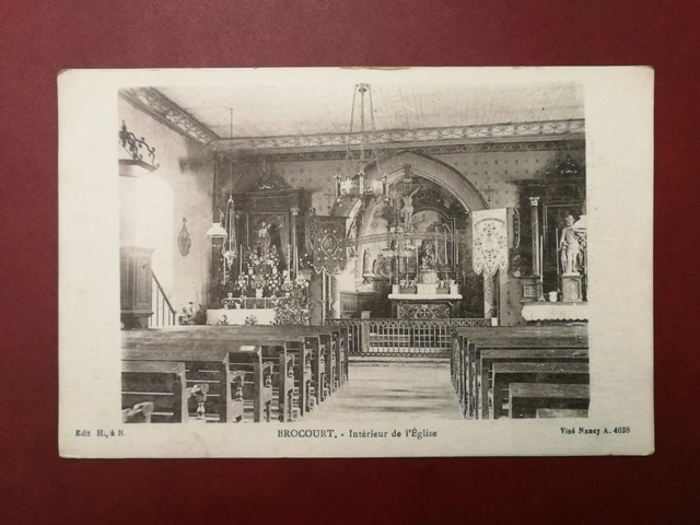 CPA - 55 - BROCOURT - Intérieur de l'Eglise