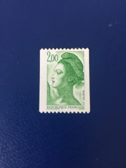 timbre france 1986 Liberté de Delacroix n°2487a n° 185 rouge neuf xx