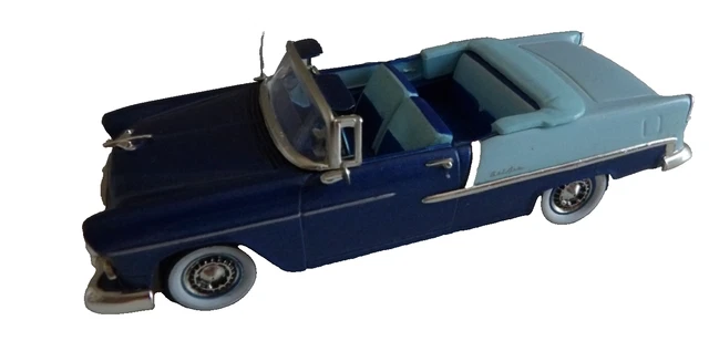 Buby 1/43 - Chevrolet Bel Air Cabriolet 1955, Jaune Et Blanc, Très Bon état Avec Boîte