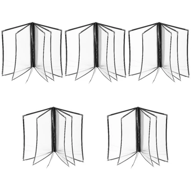 5 Pc Recipe Folder Clear Binder Wedding Table Decor Personality