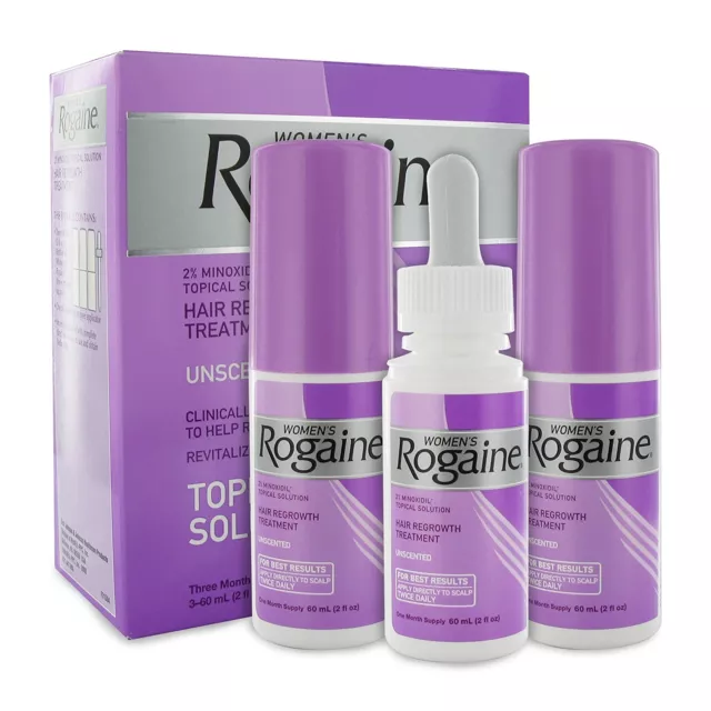 Rogaine Women's Hair Thinning & Loss Treatment Foam 3 Month 3 x 60 ML