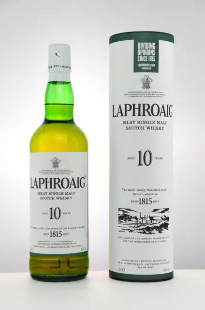(57€/L) Laphroaig 10 Jahre Islay Single Malt Scotch Whisky - 40% vol - 0,7L