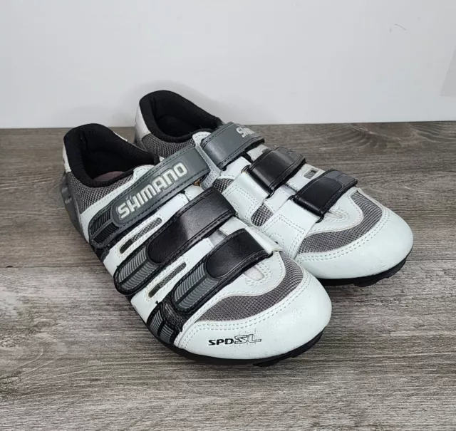 Shimano SH-R097W SPD SL Cycling Shoes Gray Womens Size EU 40 US 7 Cm 25.2