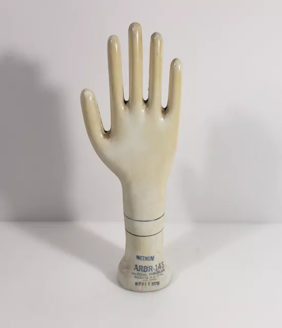 Vintage General Porcelain Hand Glove Mold Medium Trenton New Jersey 1976