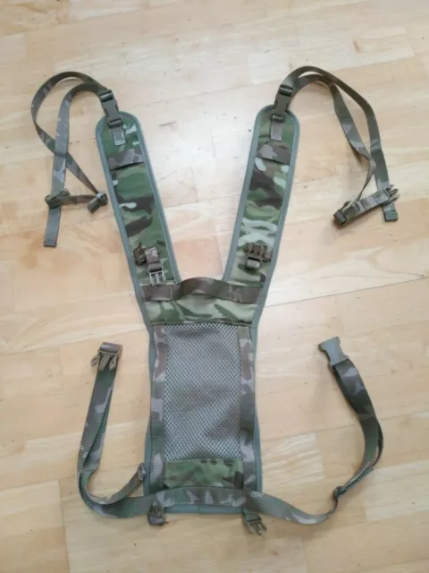 British Army Genuine Issue MTP Multicam PLCE Webbing Daysack Yoke Harness NEW