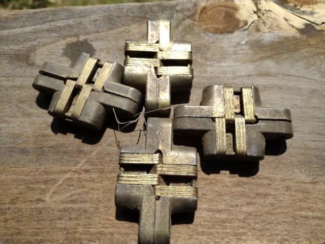 Vintage Brass Soss Door Hinges