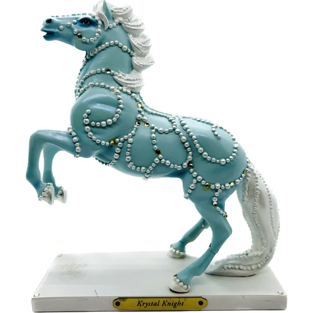 Enesco Trail of Painted Ponies Krystal Knight Blue Statue Horse 4040978 Retired