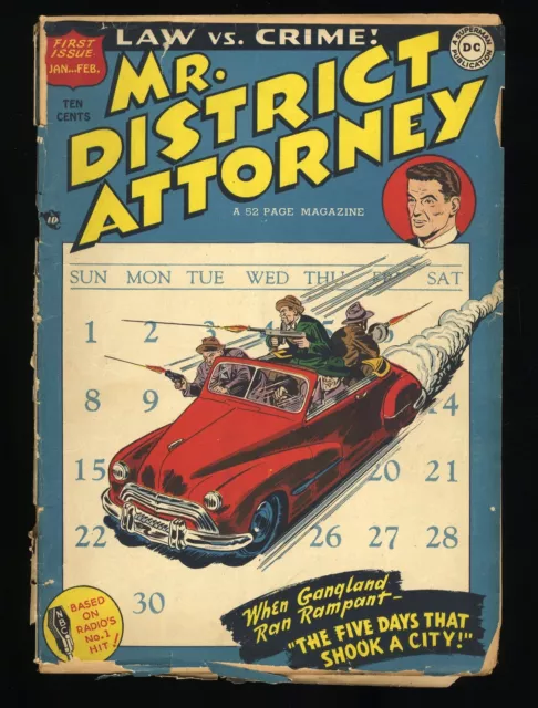 Mr. District Attorney (1948) #1 FA/GD 1.5 Very Scarce 1st Issue! DC Comics 1948