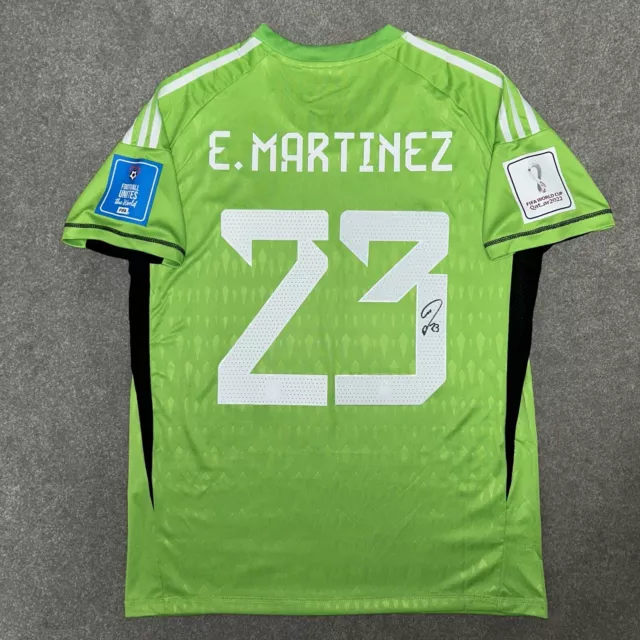 Signiertes EMI MARTINEZ Argentinien WM Fußball Shirt mit COA und Fotonachweis