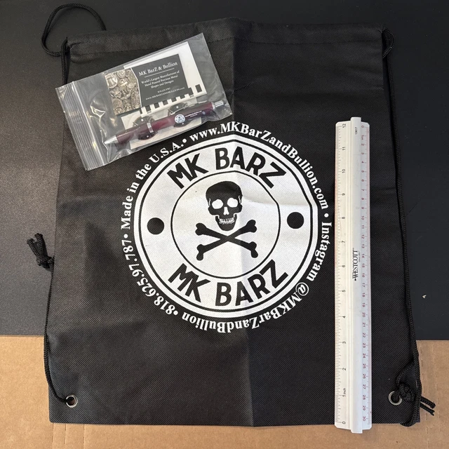 MAW 『BARM』　額装込み　シリアルナンバー入り 5 Troy Ounce MK BarZ .999 Fine Silver Round – Stamped With