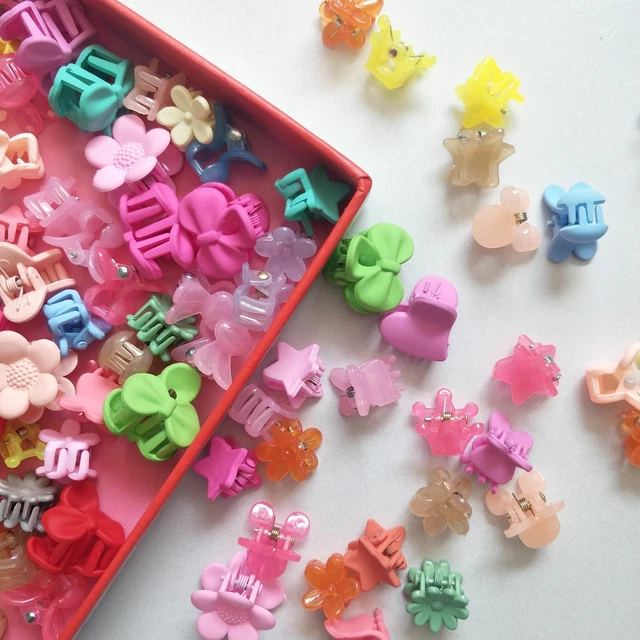 Women Kids Mini Clamp Hairpins Girls Cute Small Hair Crabs Flower Star Hairclip 5