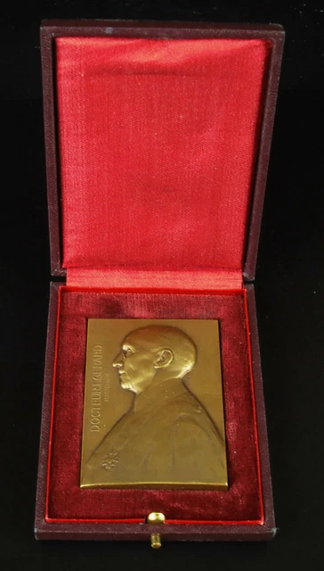 MEDAGLIA DOTTORE ERNEST Gerardo Henri Augustin Soubricas Sc 1933 Lille