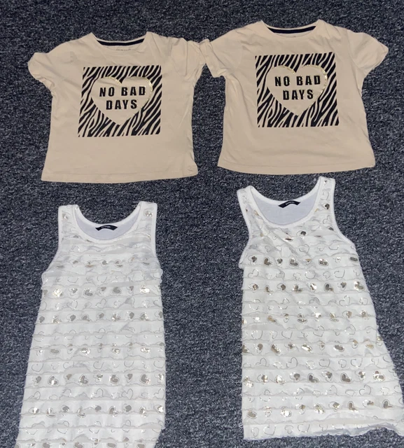 Twin Girls Age 7-8 Years Tops Clothes Bundle