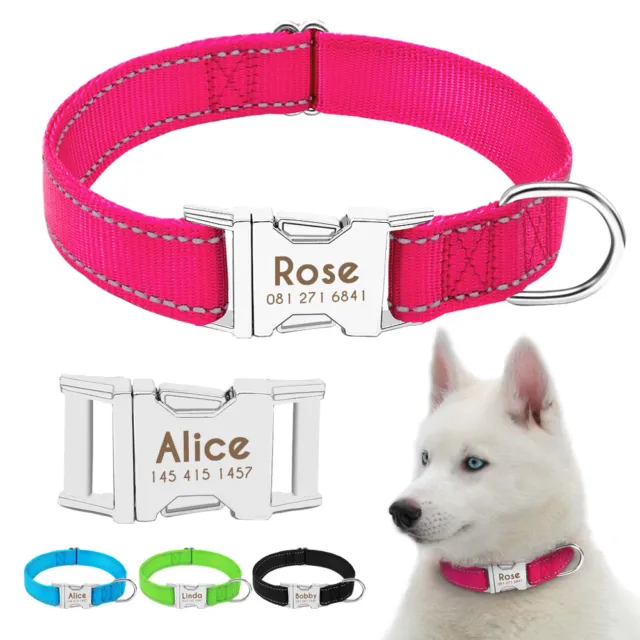 Collare Per Cani Personalizzato Nome Colletto Tag piccola acciaio DOG COLLAR