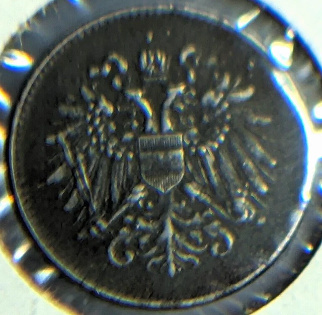 1916 20 Heller Austrian Empire Austro-Hungarian Krone (1892-1918) Nice   Coin