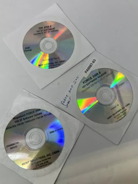 Megatouch ion force  Edition DVD Video Game discs 2006 2006.5