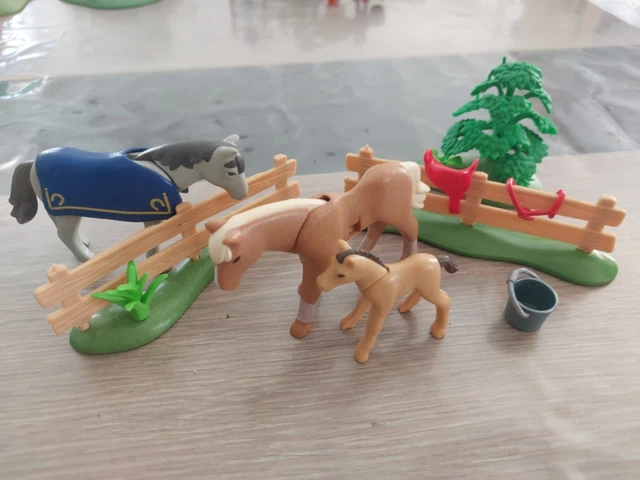 PLAYMOBIL vintage city life country fermier éleveur lapins set 3751 de 1993