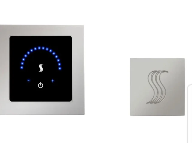 Kit de Panel de Control de Ducha de Vapor ThermaSol MicroTouch MTMR-SC Satinado Cromo Nuevo