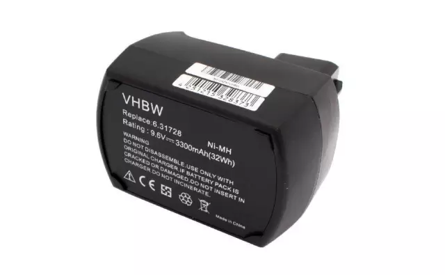 Batterie 3300mAh pour Metabo SBP9.6, SBT9.6, ULA 9.6