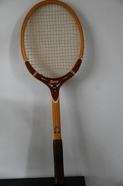 Poignée De Raquette De Tennis En Bois Davis - Taille 4 1/4 - Occasion Fonctionnelle