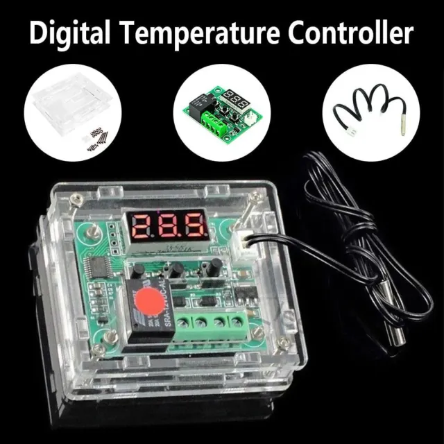 Greluma 2pcs 12V Temperature Controller Module Digital Display