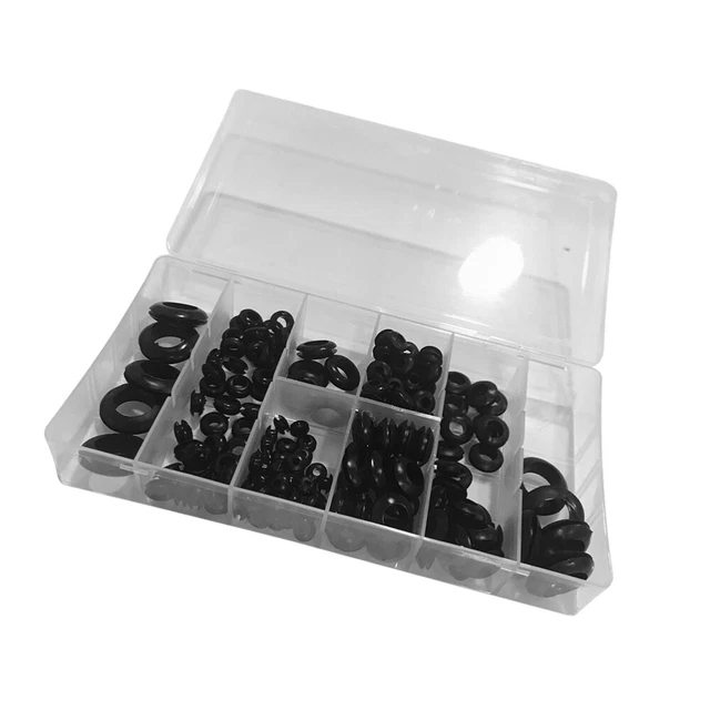 Kit Bulloni Carenatura Moto - 158 Pezzi Universali In Alluminio E ABS, Colore Nero