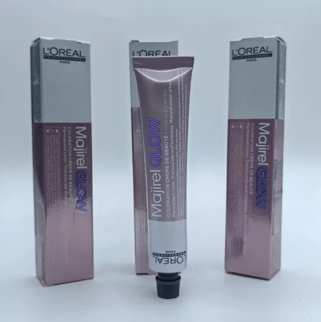 Loreal Majirel Glow Permanente Haarfarbe in Verschiedenen Nuancen 50ml  F25