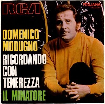 Domenico Modugno – Ricordando Con Tenerezza / Il Minatore - RARO 45 giri (NUOVO)