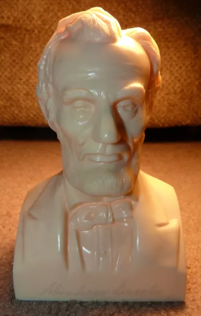 16th USA President Abraham Lincoln 6,5" buste creux en plastique honnête Abe 2 pièces 3