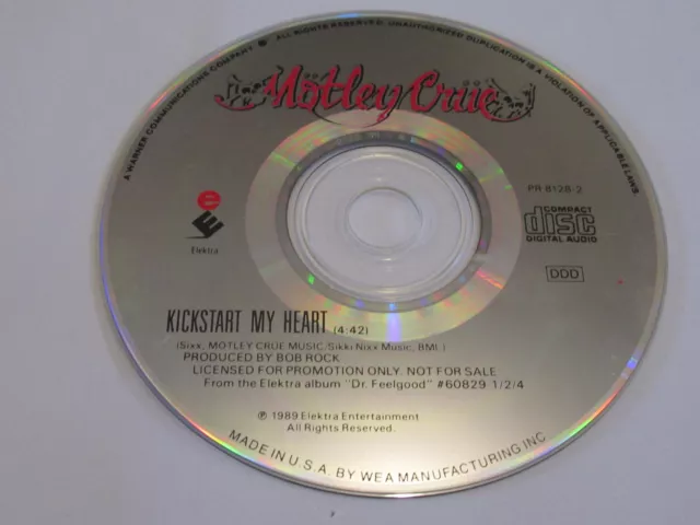Kickstart My Heart by Motley Crue Music CD Promo Single - Disc Only!